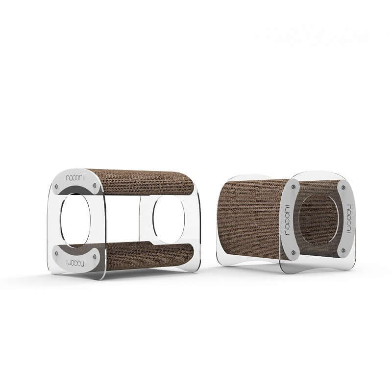 Acrylic Cat Tunnel & Scratcher – Cozy, Scratchable & Stackable