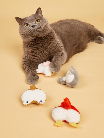 Short Hair Cat Butt Toy with Catnip ¨C Interactive Play -KtKitty