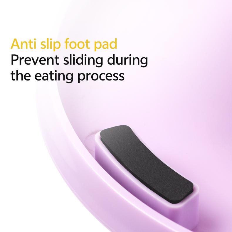 High-temperature glazed surface that is smooth, safe for cats, and resistant to stains.