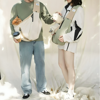 Multiple storage pockets for carrying pet essentials such as treats, toys, and grooming tools.