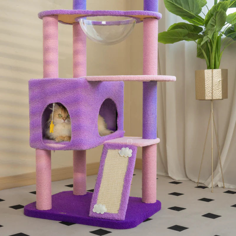 45-Degree Angled Sisal Boards for Scratching ¨C Moonlight Cat Tree -KtKitty