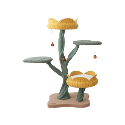 Tulip-Shaped Condo and Platform ¨C Elegant Cat Tree -KtKitty