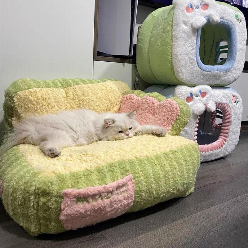 Supportive cake sofa cat bed for lasting comfort - KtKitty