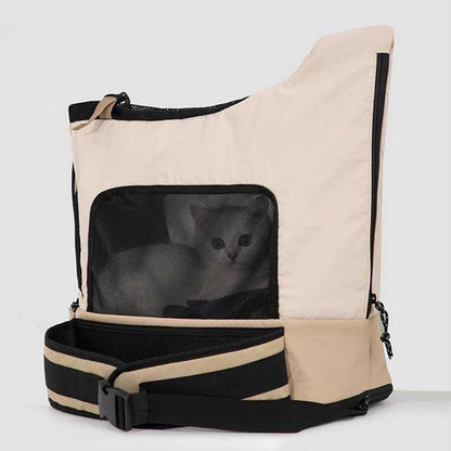 Front Cat Carrier Backpack – Lightweight & Breathable for Large Cats