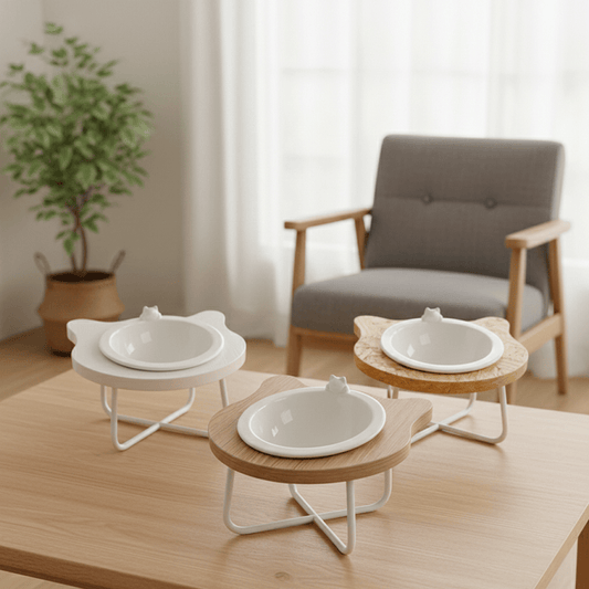 KtKitty Cat Bowl with an adorable cat head design for healthy feeding.