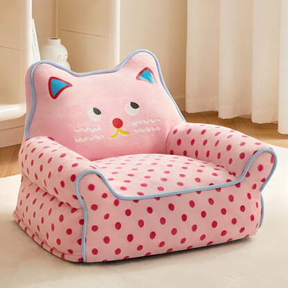 Modern cat couch with side pocket for treats and toys -KtKitty