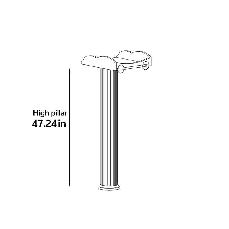 Window Cat Tree Scratching Post, Non-Slip Loop Pile Mat