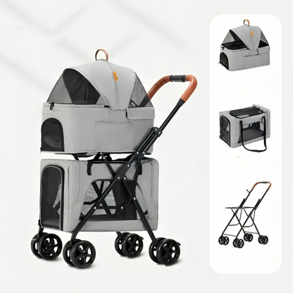 Lightweight aluminum construction for durability and ease of use