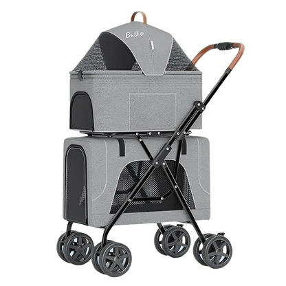 360° swivel front wheels ensure smooth and flexible movement