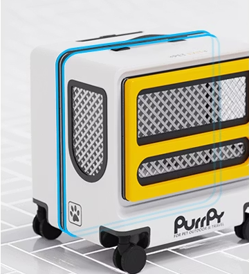 Compact Storage-Friendly Design of Cat Carrier Trolley – Space Save