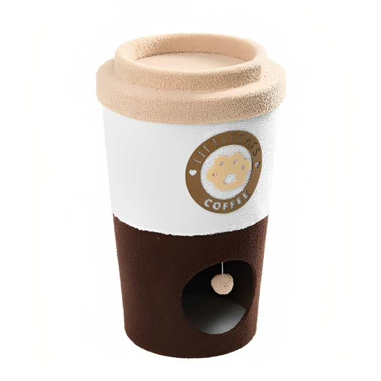 ☕ Coffee Cup Cat Tree Haven – Fun, Scratching & Lounging, stylish cat tree for cats with cozy resting spots.