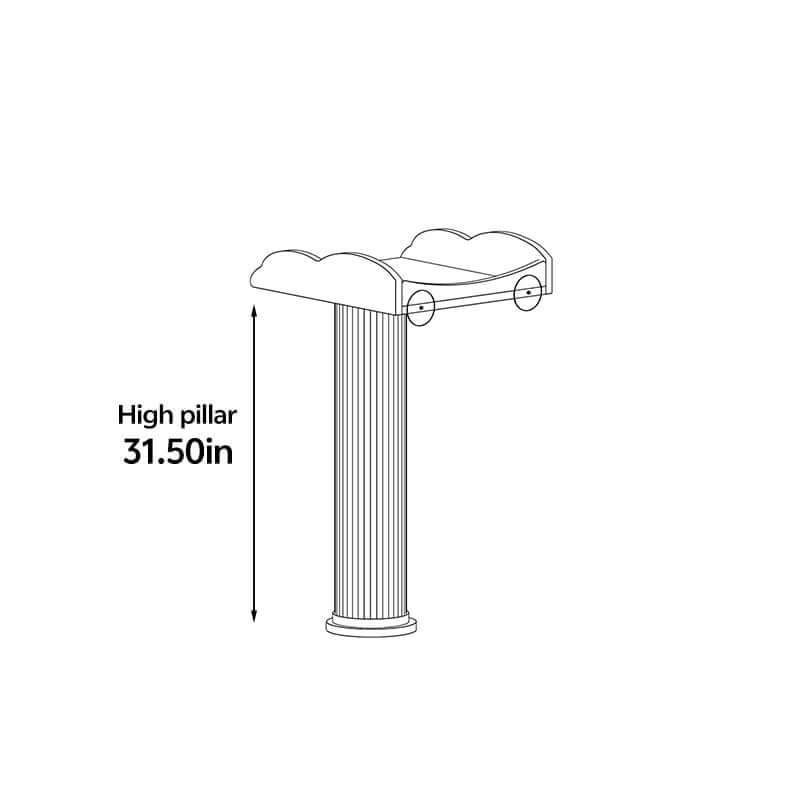 Window Cat Tree Scratching Post, Flexible and Compact