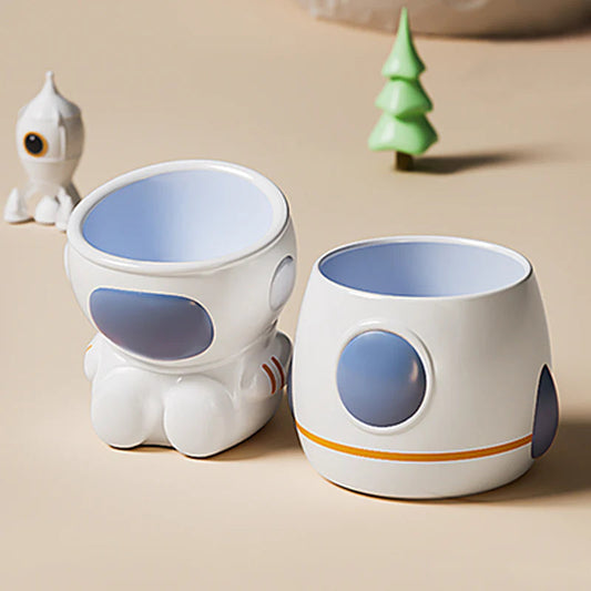 Astronaut & Rocket Cat Bowl Set -KtKitty