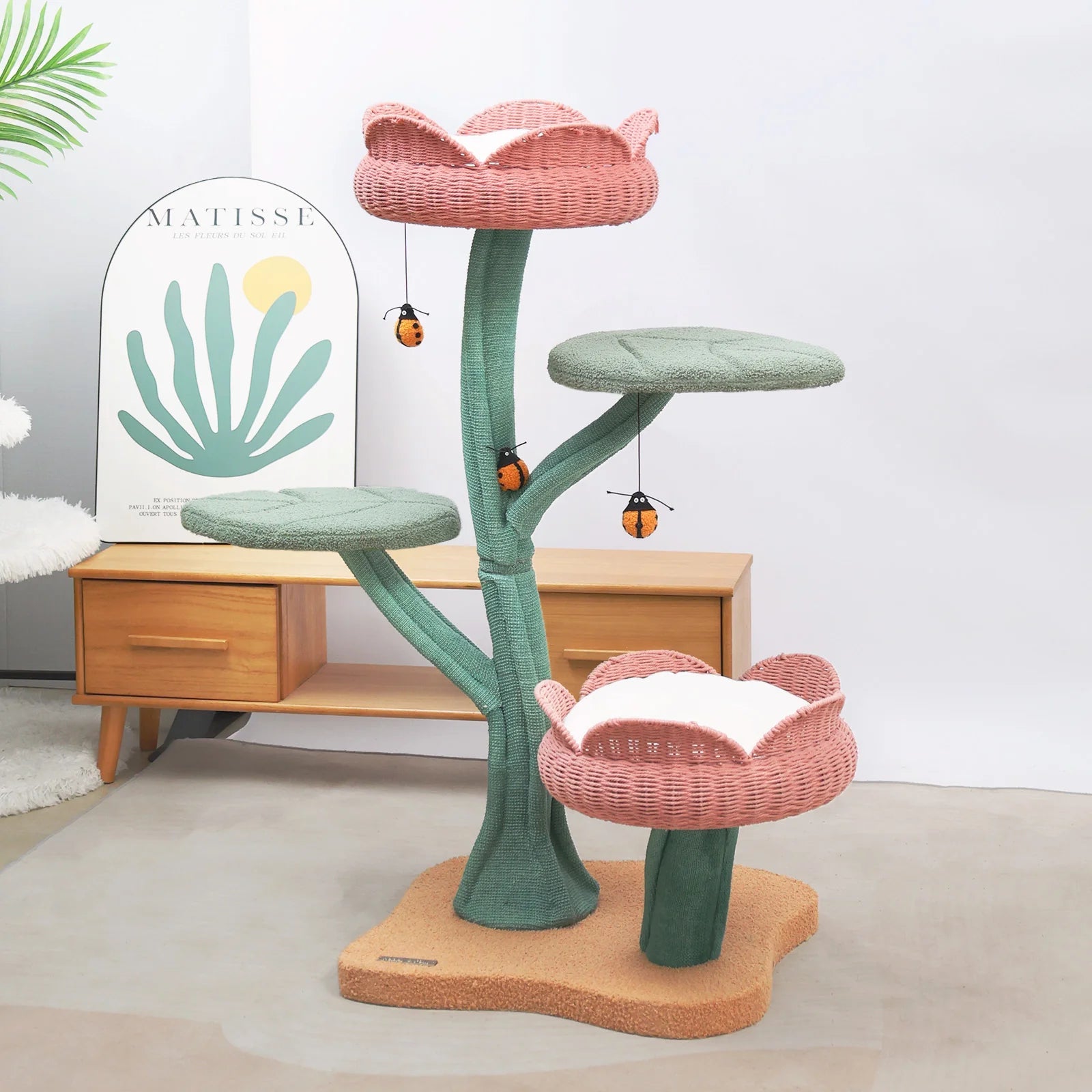 Stylish Tulip Design Cat Tree ¨C Adds Art to Your Home -KtKitty