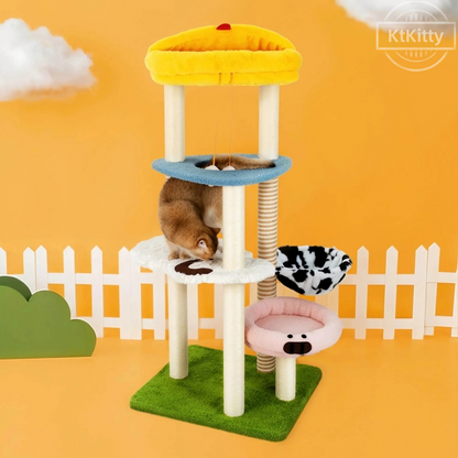 Ideal Cat Tree for Living Room, Study, or Bedroom -KtKitty
