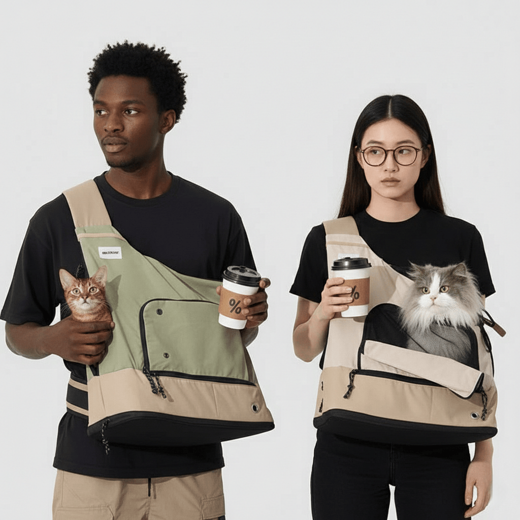 Lightweight and luxury front cat carrier backpack for small to large cats, ideal for daily walks and outdoor travel.