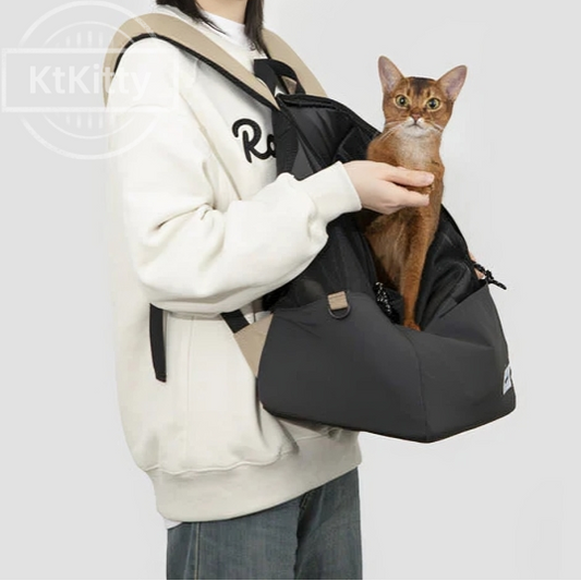 Ultra-lightweight cat carrier backpack, weighing only 600g for easy travel-KtKitty