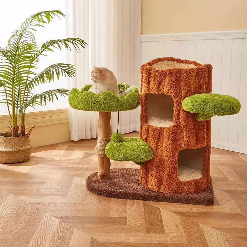 Spacious design allows multiple cats to play and rest comfortably.