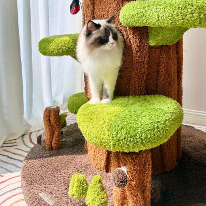 Durable scratching posts help satisfy natural instincts.