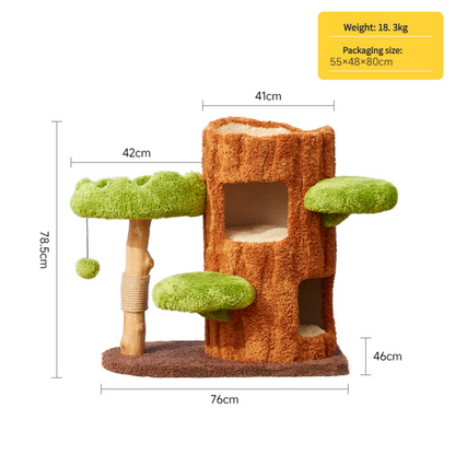 Luxury Simulation Climbing Frame Bed for Multiple Cat Tree