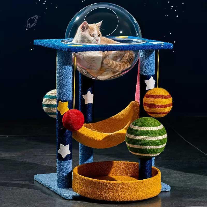 Fun and Interactive Cat Tree ¨C Planet-Themed Tower -KtKitty