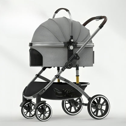 Cat stroller with quick-fold aluminum frame and compact design - KtKitty