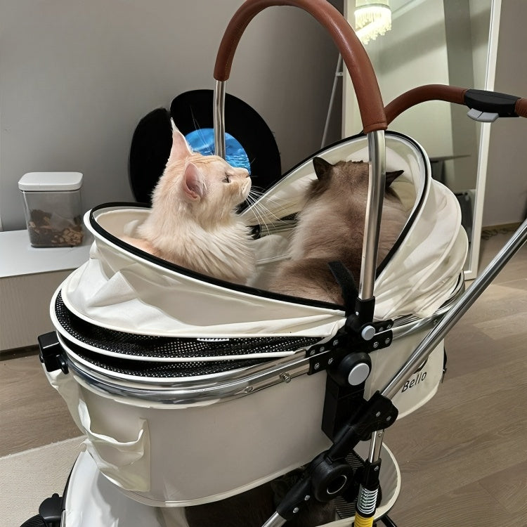 Shock-absorbing cat stroller with durable aluminum frame - KtKitty