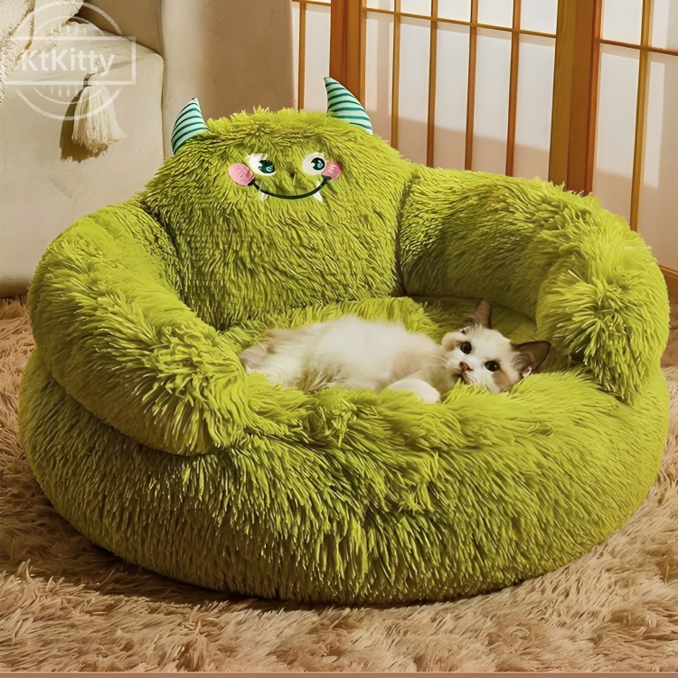 Soft pet sofa with cozy fabric for year-round comfort - KtKitty