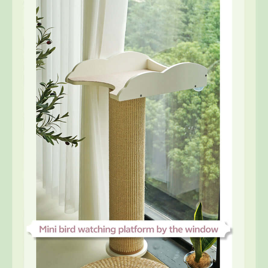 Window Cat Tree Scratching Post, Classic Combination